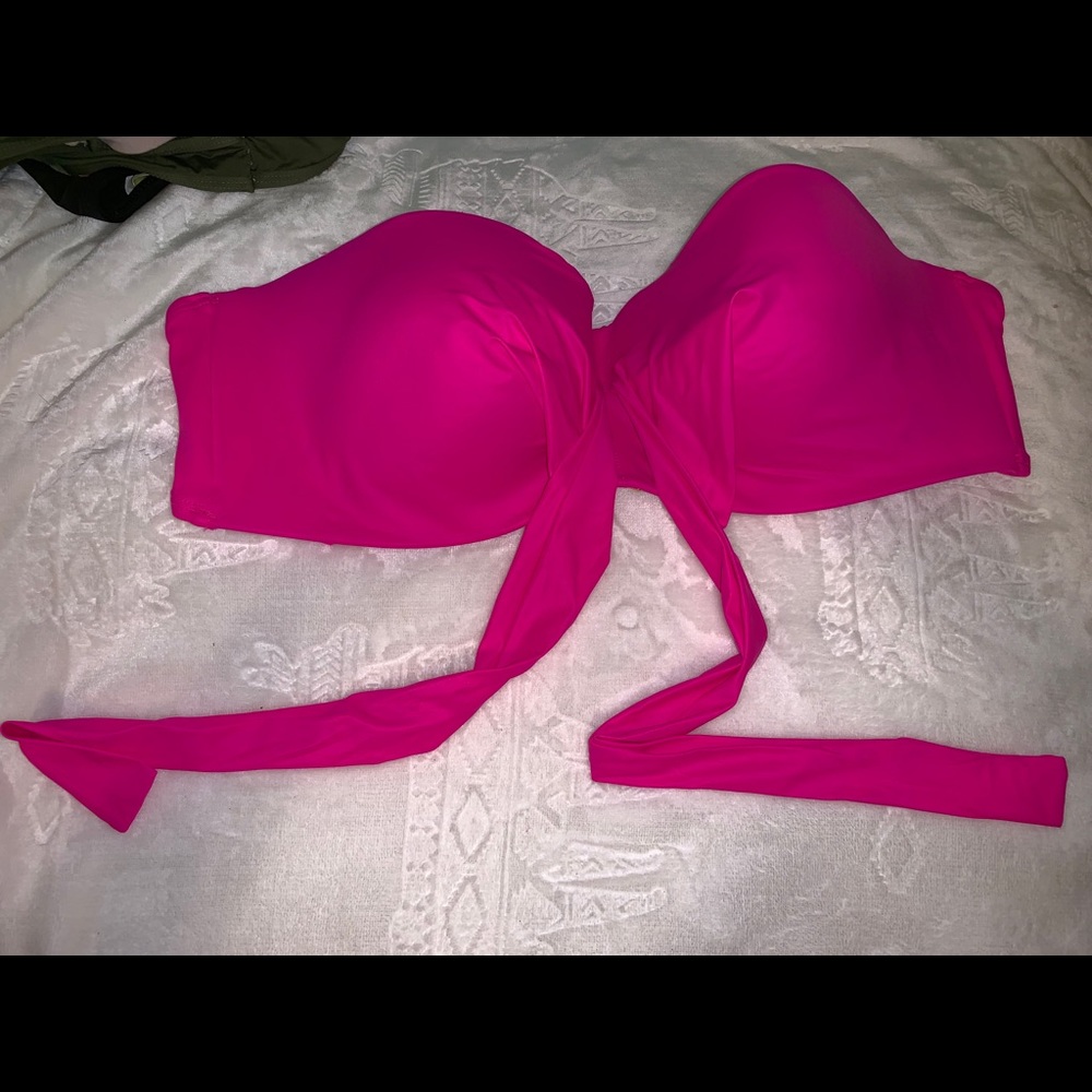 Hot Pink Convertible Bikini top